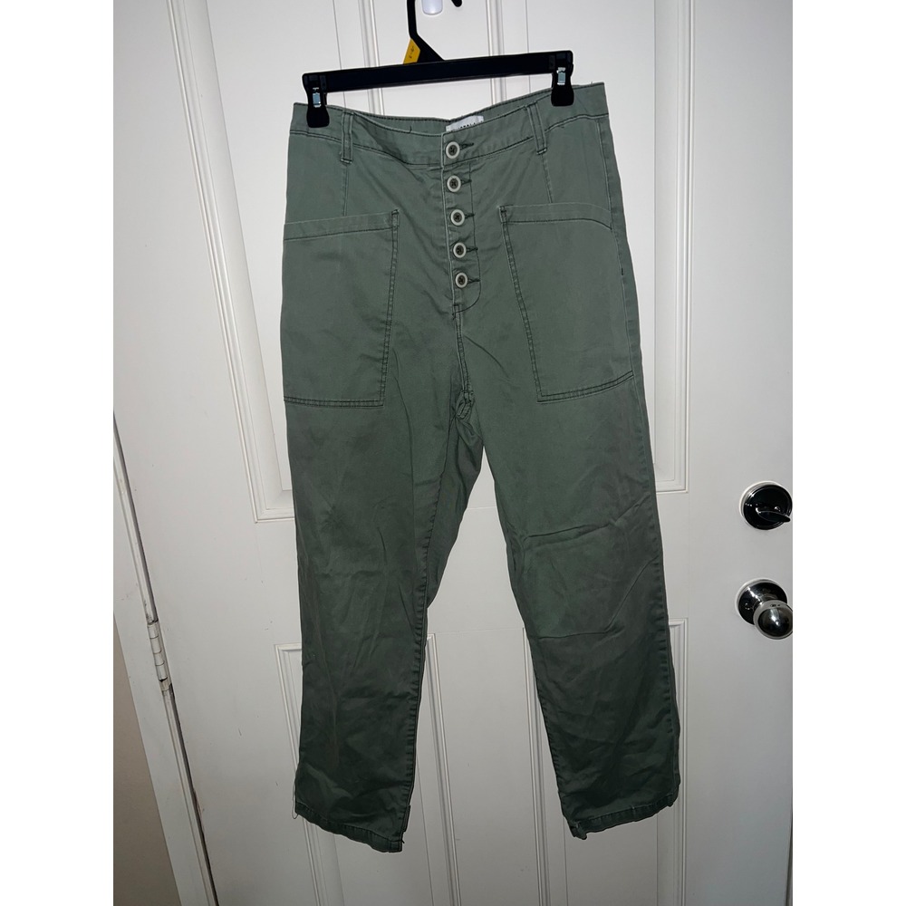 Pistola Tammy High Rise Utility Olive Green Casual Trouser Pants Sz 29